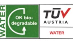 OK Biodegradable Water — TÜV Austria certified